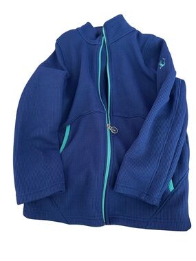 Spyder Kids Blue light weight jacket  with Teal Accents